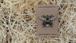 Bee wooden brooch sustainable present