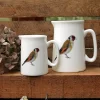 Two Goldfinch jugs with flower