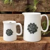 Two Succulent jugs with plant